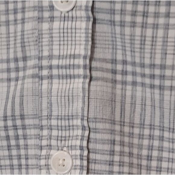 Weatherproof Vintage gray/white plaid button up shirt - Picture 4 of 4